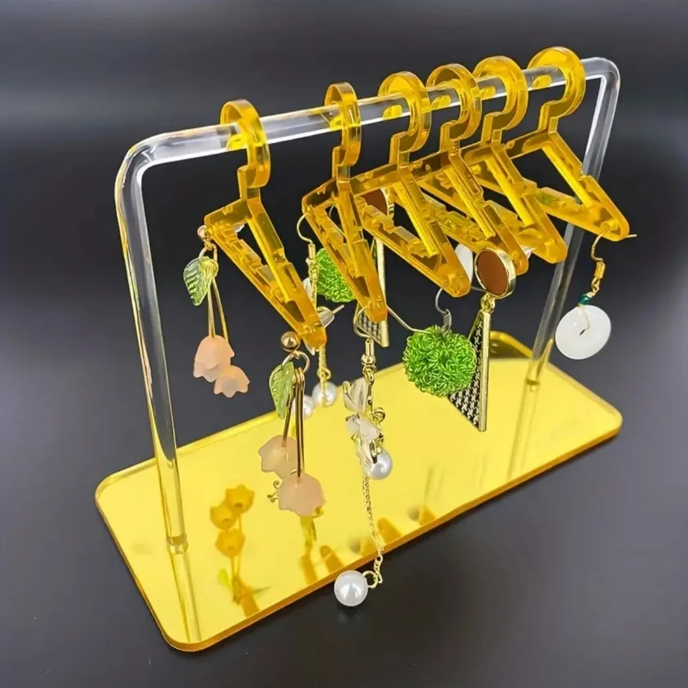 New Acrylic Creative Earring Display Stand - Golden